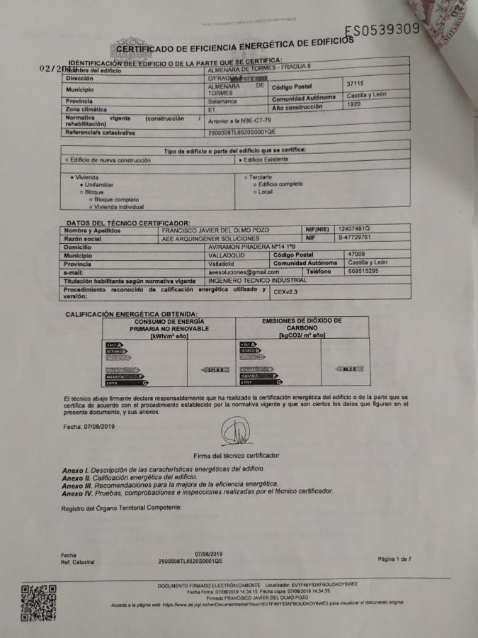 Casa Almenara Hébergement de vacances *